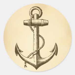 Anchor Classic Round Sticker