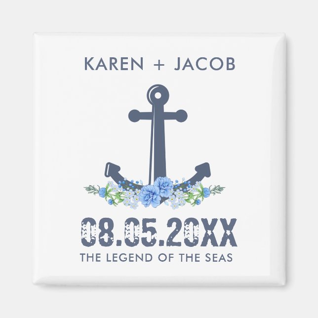 Anchor Cruise Save the Date | Favour Magnets (Front)