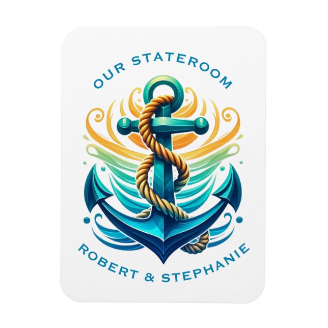 Anchor Cruise Ship Stateroom Magnet (Vertical)