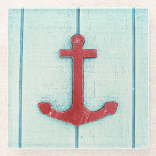 Anchor Décor Glass Coaster