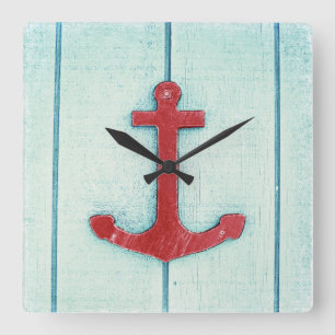 Anchor Décor Square Wall Clock