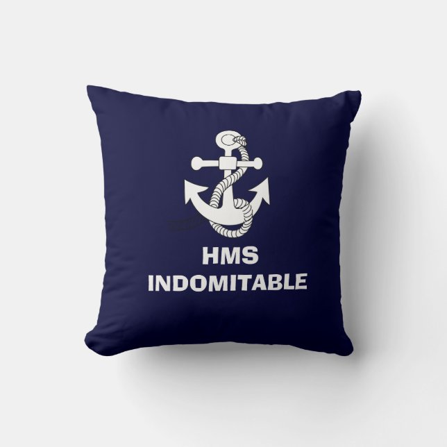 Anchor design,   HMS QUEEN ELIZABETH Cushion (Front)