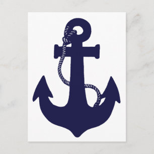 Anchor design postcard