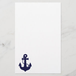 Anchor design stationery