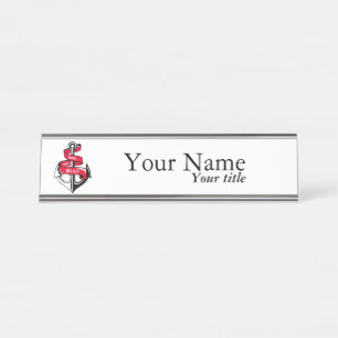 Anchor Desk Name Plate