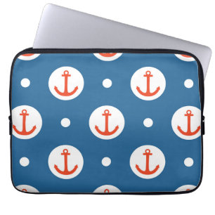 Anchor Dots Laptop Sleeve