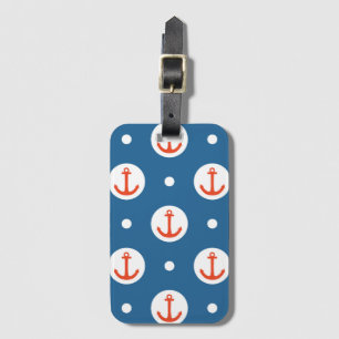 Anchor Dots Luggage Tag