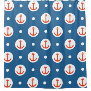 Anchor Dots Shower Curtain
