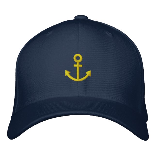 Anchor Embroidered Hat (Front)