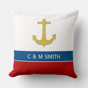 Anchor gold + your background & ideas cushion