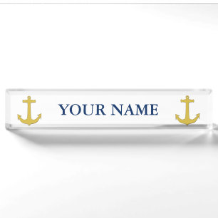 Anchor gold + your background & ideas nameplate