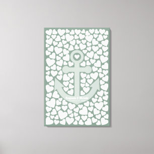 Anchor Guest Book Canvas - 150 Signatures