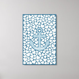 Anchor Guest Book Canvas - 200 Signatures