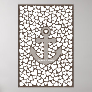 Anchor Guest Book Poster - 250 Signatures
