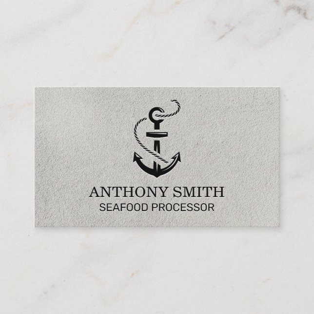 Anchor Icon Business Card (Front)