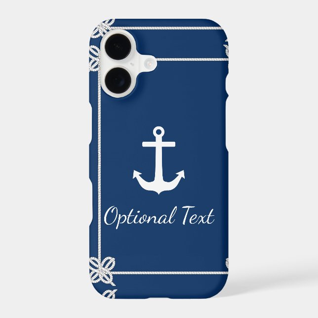 Anchor in Rope Frame Nautical (Back)
