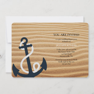 Anchor in the Sand Invitation