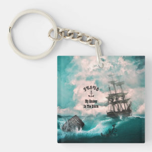 "Anchor In The Storm Key Ring