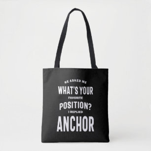 Anchor Job Title Tee Gift For Mens Womens Tote Bag
