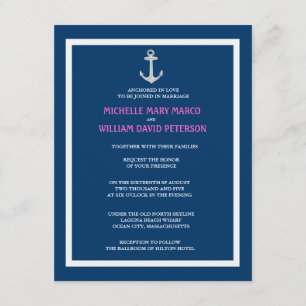 ANCHOR l Nautical Destination Themed Wedding Invitation