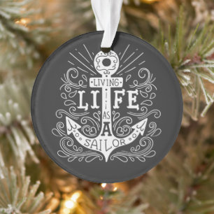 Anchor Life – Bold Nautical Acrylic Ornament