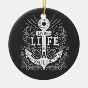 Anchor Life – Nautical Quote Ornament