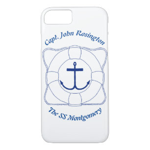 Anchor & Life Saver Cell Phone Case (Dark Print)