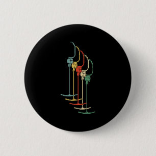 Anchor Lift T-bar Lift Skiing Retro Winter Ski 6 Cm Round Badge