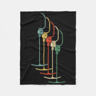 Anchor Lift T-r Lift Skiing Retro Winter Ski  Fleece Blanket