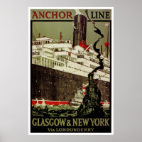 Anchor Line ~ Glasgow-New York