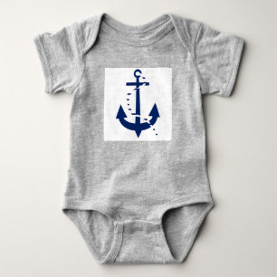 Anchor & Line Navy Baby Bodysuit