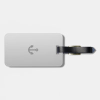 Anchor Luggage Tag w/ leather strap