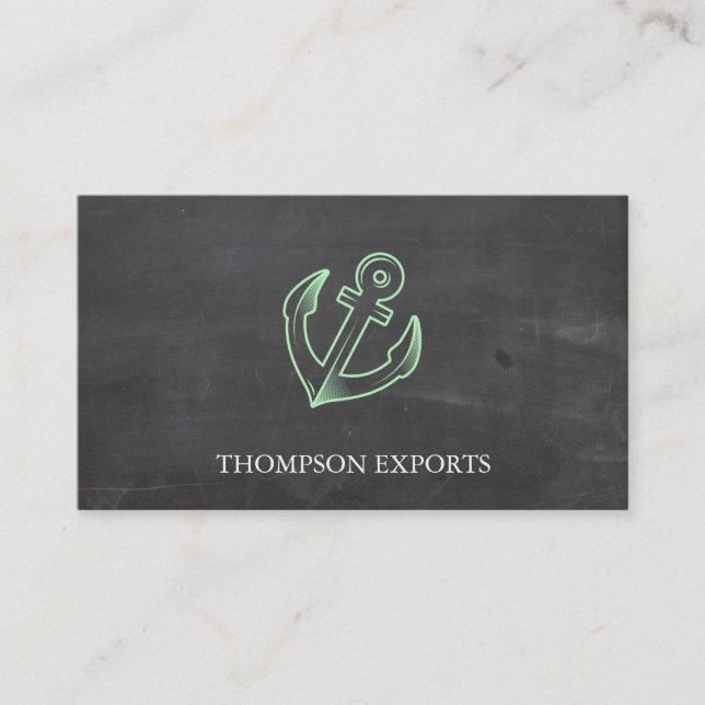 Anchor (Mint) Business Card (Front)