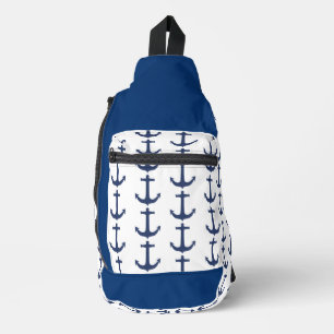 Anchor nautical coastal vibes sling bag