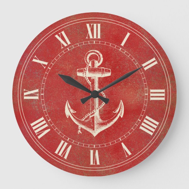 Anchor Nautical Large Clock (Front)