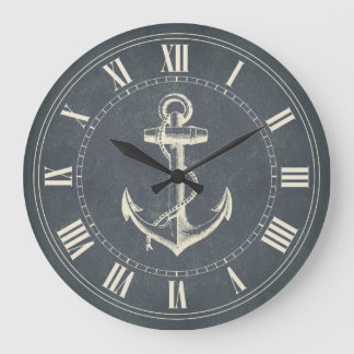 Anchor Nautical Large Clock