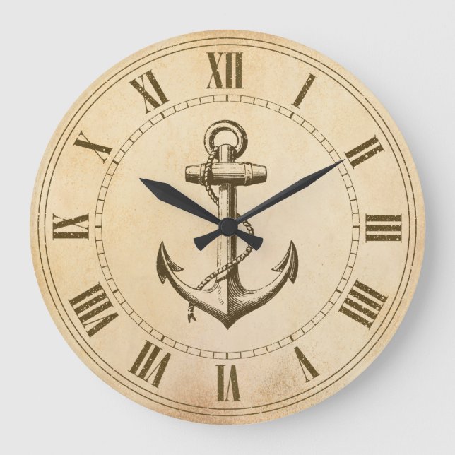Anchor Nautical Large Clock (Front)