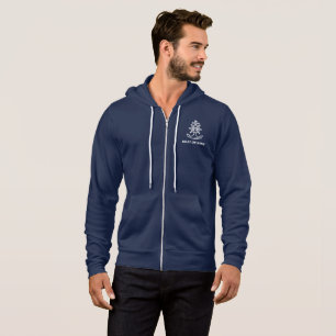 Anchor Nautical Navy Blue Boat Captain Hoodie