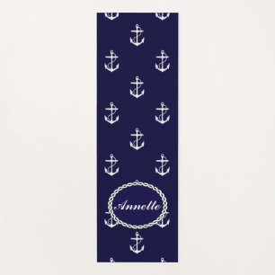 Anchor Nautical Personalised Yoga Mat