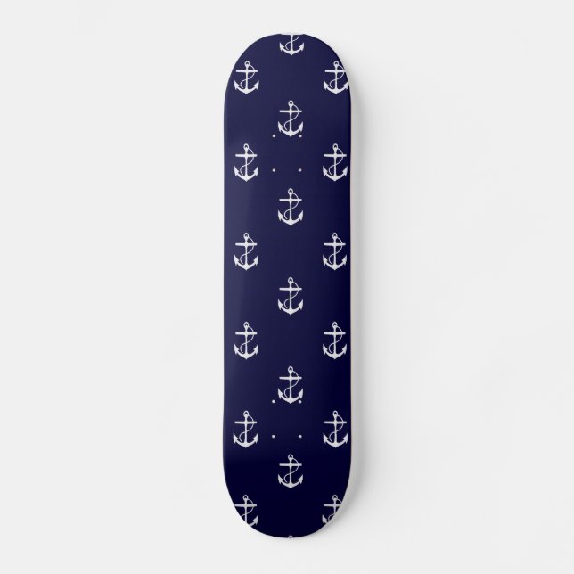 Anchor Nautical Personalized Skateboard (Front)