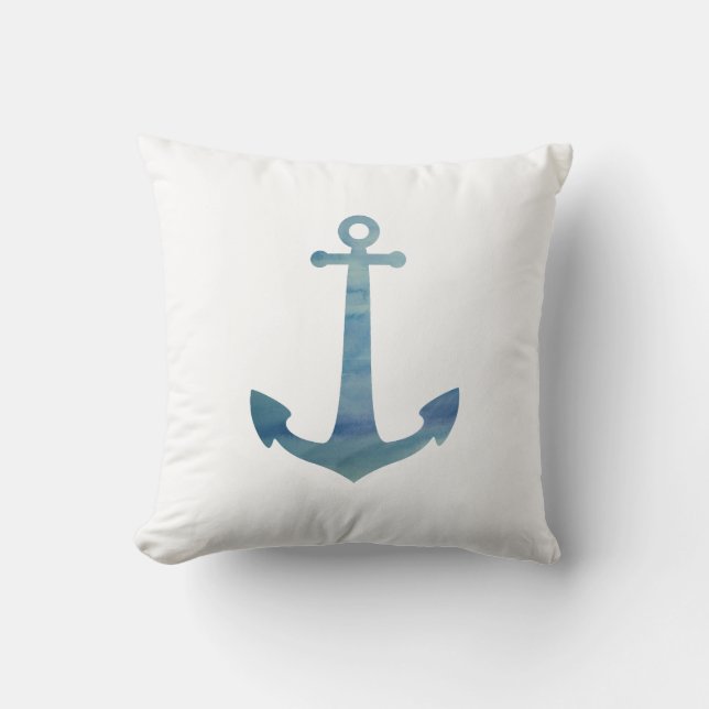Anchor Nautical Pillow (Front)