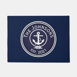 Anchor Nautical Seal Doormat