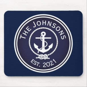 Anchor Nautical Seal   Mouse Mat