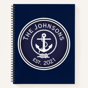 Anchor Nautical Seal Notebook