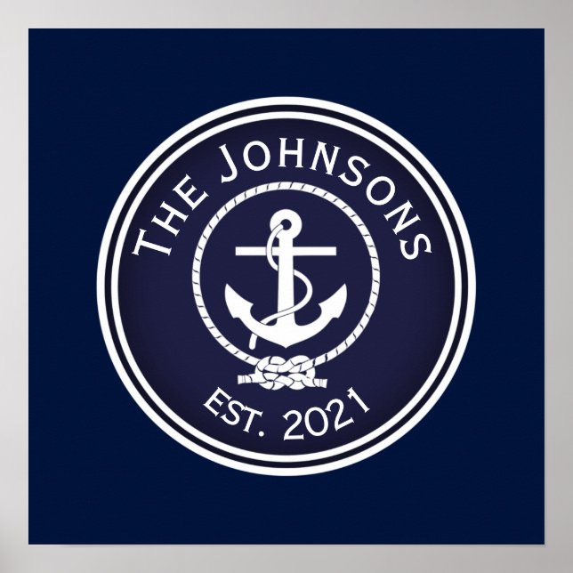Anchor Nautical Seal   Poster (Front)