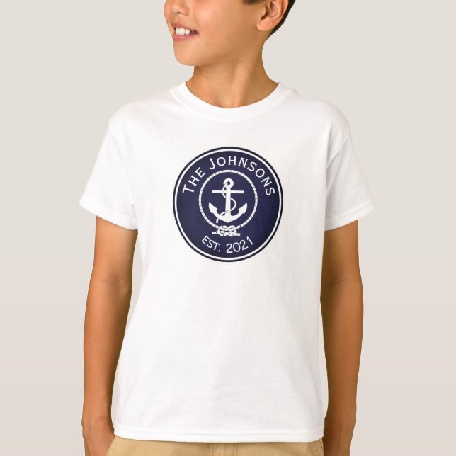 Anchor Nautical Seal   T-Shirt (Front)