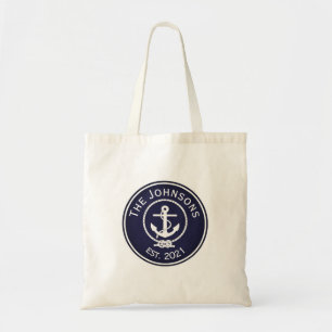 Anchor Nautical Seal Tote Bag
