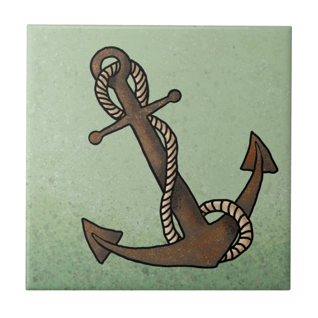 Anchor Nautical  Tile (Front)