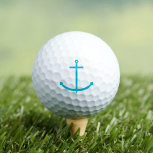 Anchor Nautical Turquoise Golf Balls