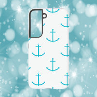 Anchor Nautical Turquoise Pattern